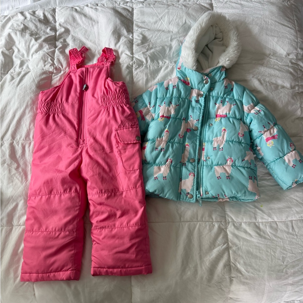 Carters Snow Bib & Jacket Set 3T